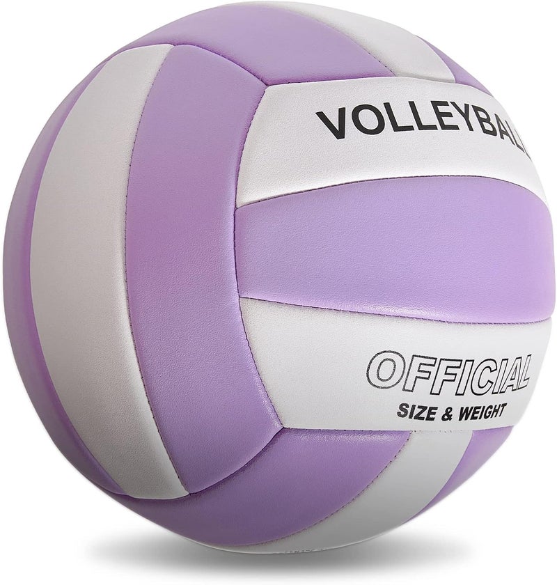 EVZOM Super Soft Volleyball Beach Volleyball Official Size 5 for Outdoor/Indoor/Pool/Gym/Training Premium Volleyballs Equipment Durability Stability Sports Ball - Image 3